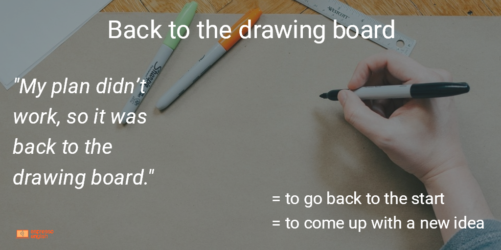 Idiom 8 Back To The Drawing Board Espressoenglish